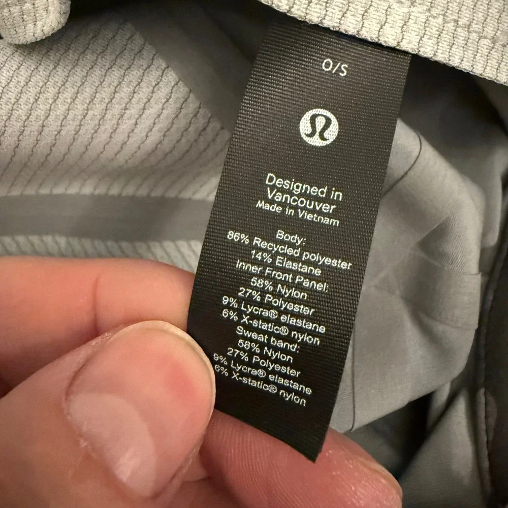 Lululemon Fast and Free Run Hat Grey Camo Adjustable Reflective Running Cap OS